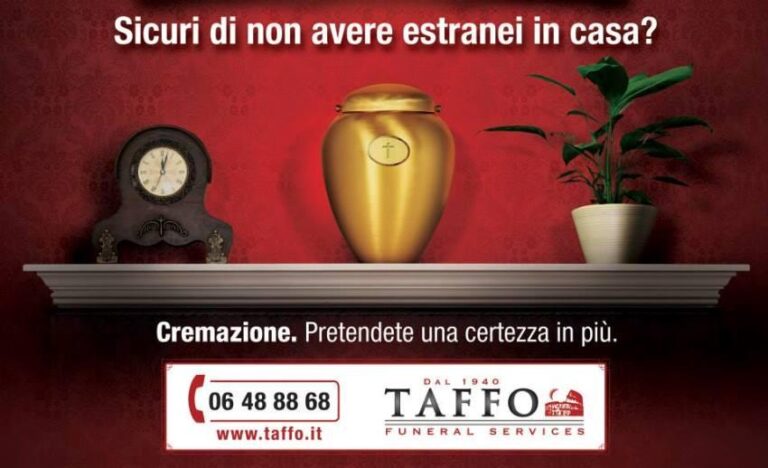 La Pubblicità Irriverente Di Taffo Funeral Services A Roma