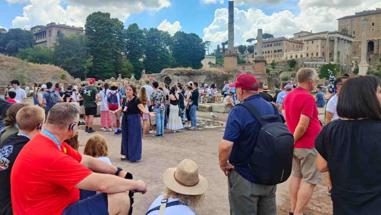 foro romano, turisti