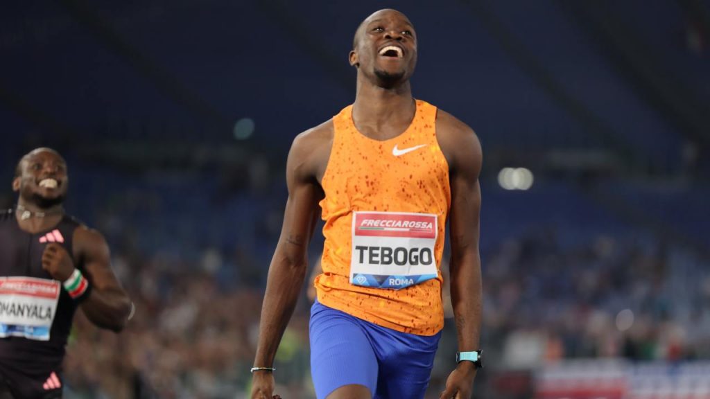 Letsile Tebogo vince i 100m al Golden Gala