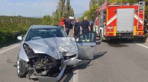 incidente stradale su via Nepesina