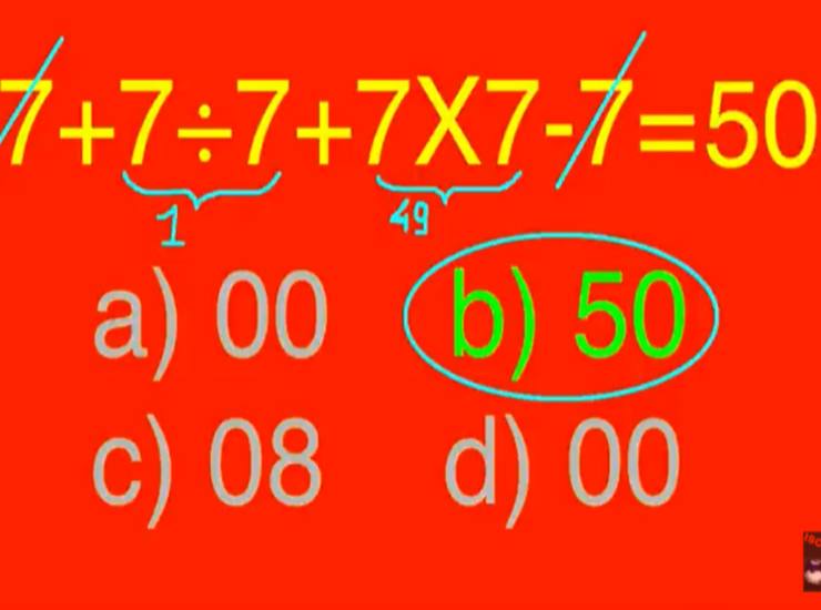 soluzione del test d'intelligenza