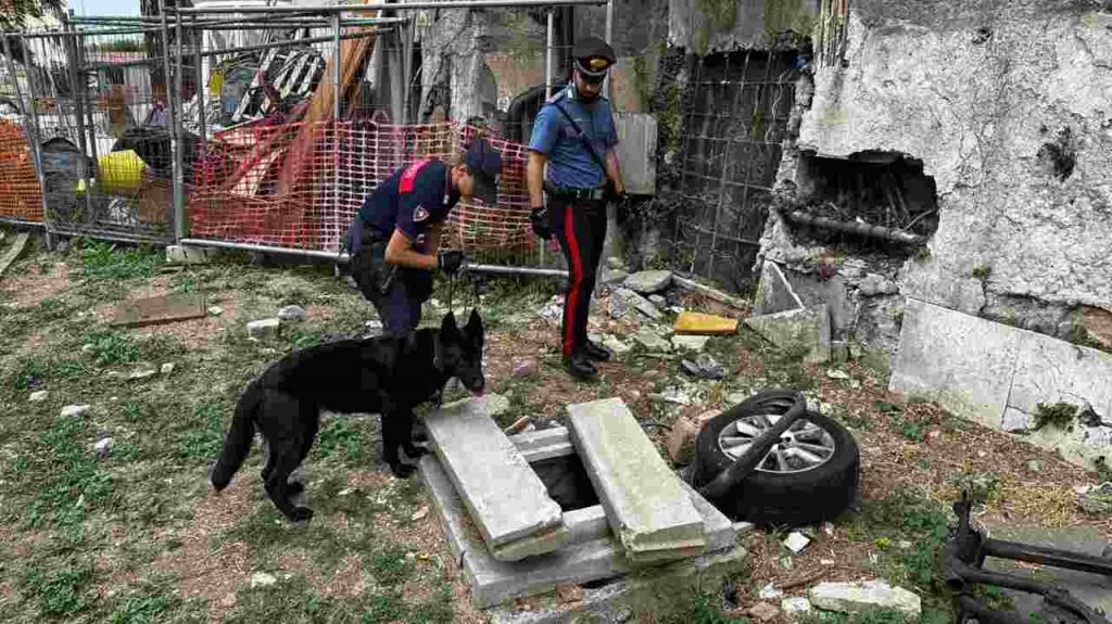 carabinieri, controlli antidroga con il cane