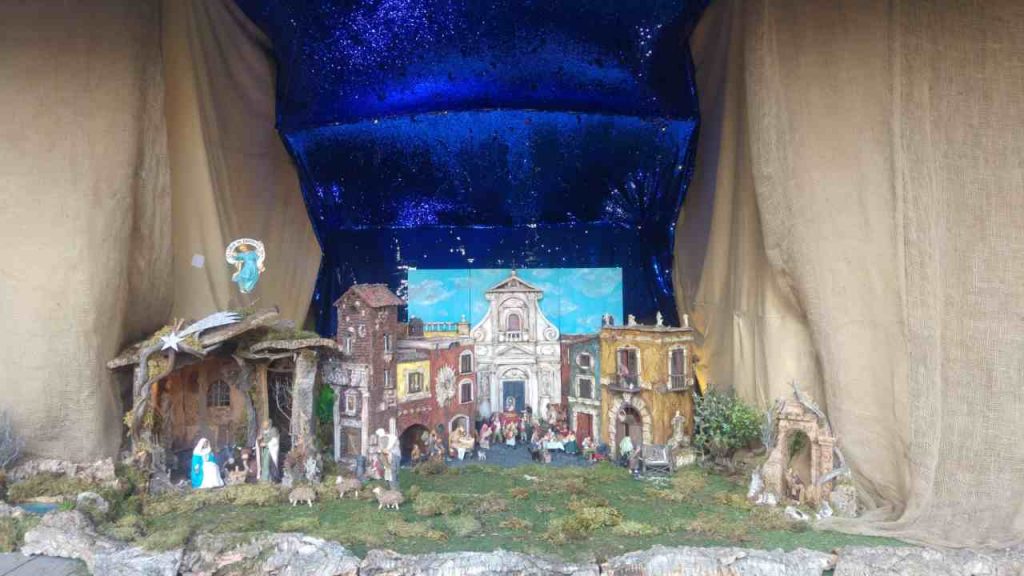 Presepe realizzato a Roma