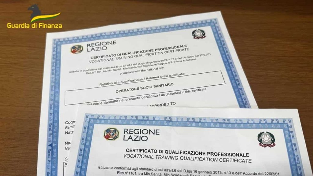 Falsi diplomi da operatori socio sanitari