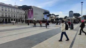 Piazza dei Cinquecento riqualificata